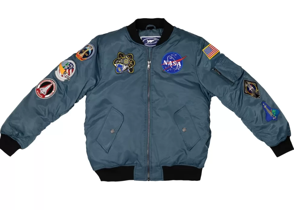 Best NASA Gear Space Shuttle 8 Patch - Adult Bomber Jacket