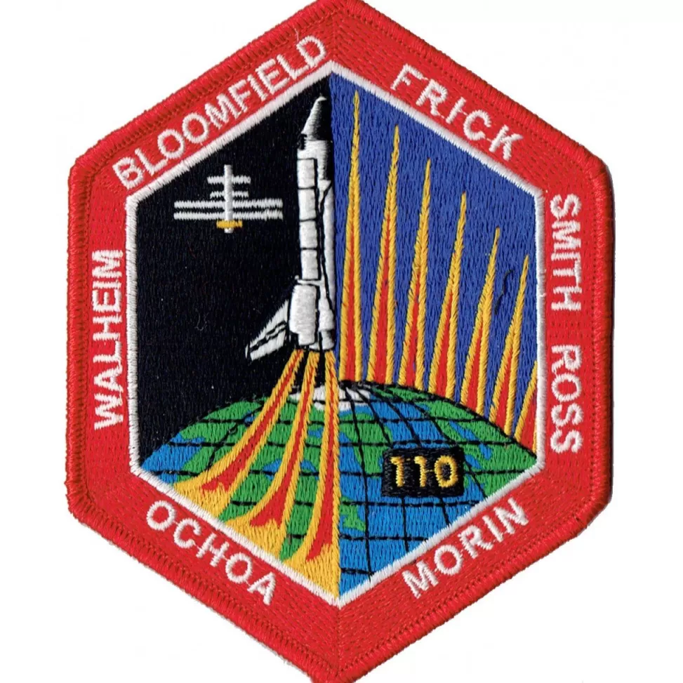 Hot NASA Gear Space Shuttle STS-110 Mission Patch