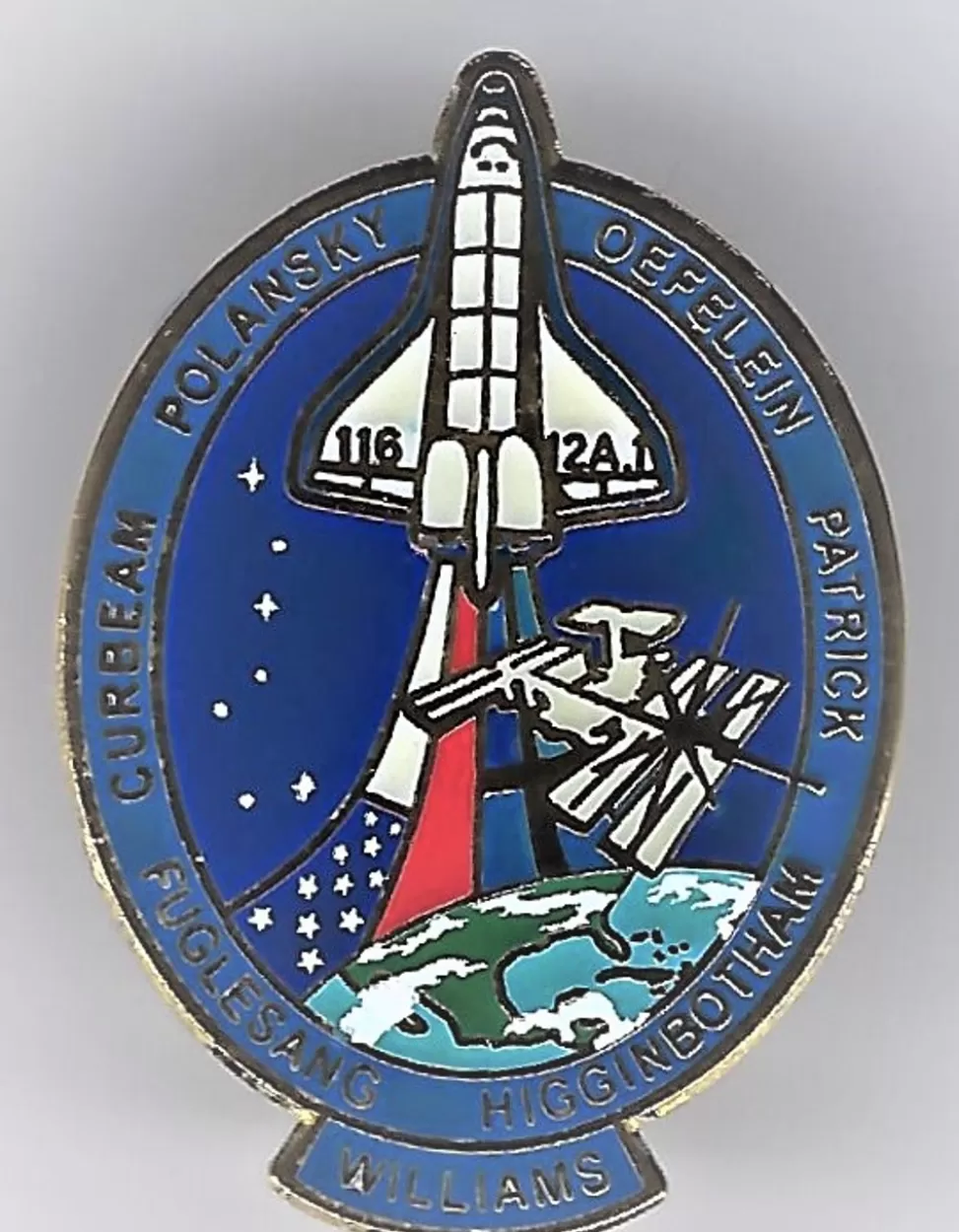 Clearance NASA Gear Space Shuttle STS-116 Mission Pin