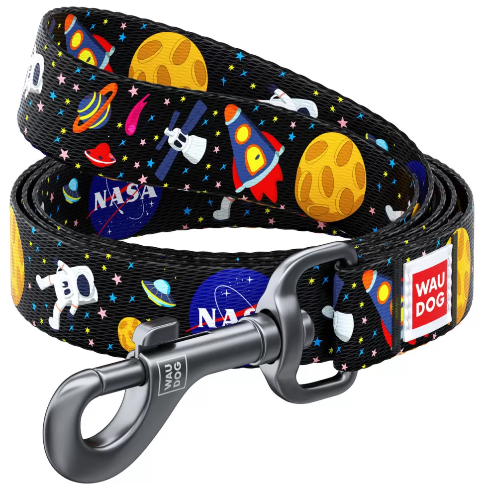 Best NASA Gear WAUDOG Nylon 4ft. Dog Lead with NASA Design